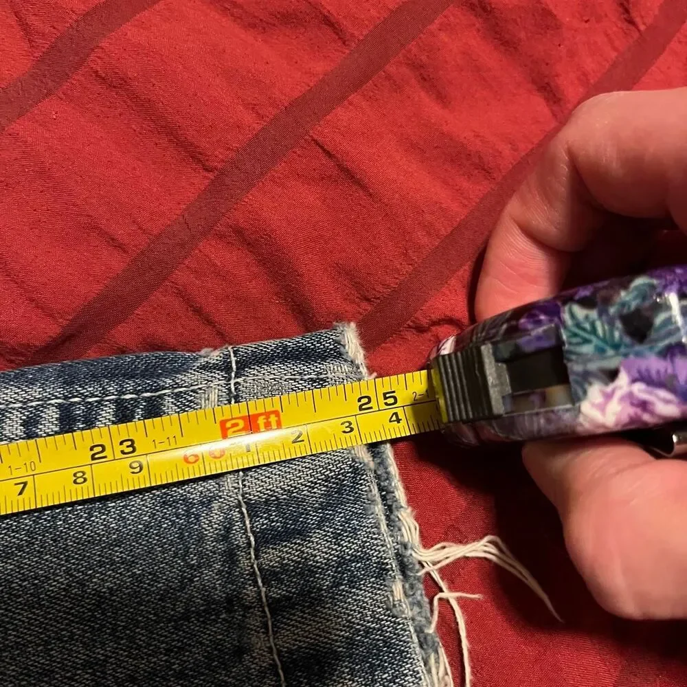 Vintage 90s Lofty Fit Baggy JNCO Jorts Large Barrel Pocket Carpenter denim short